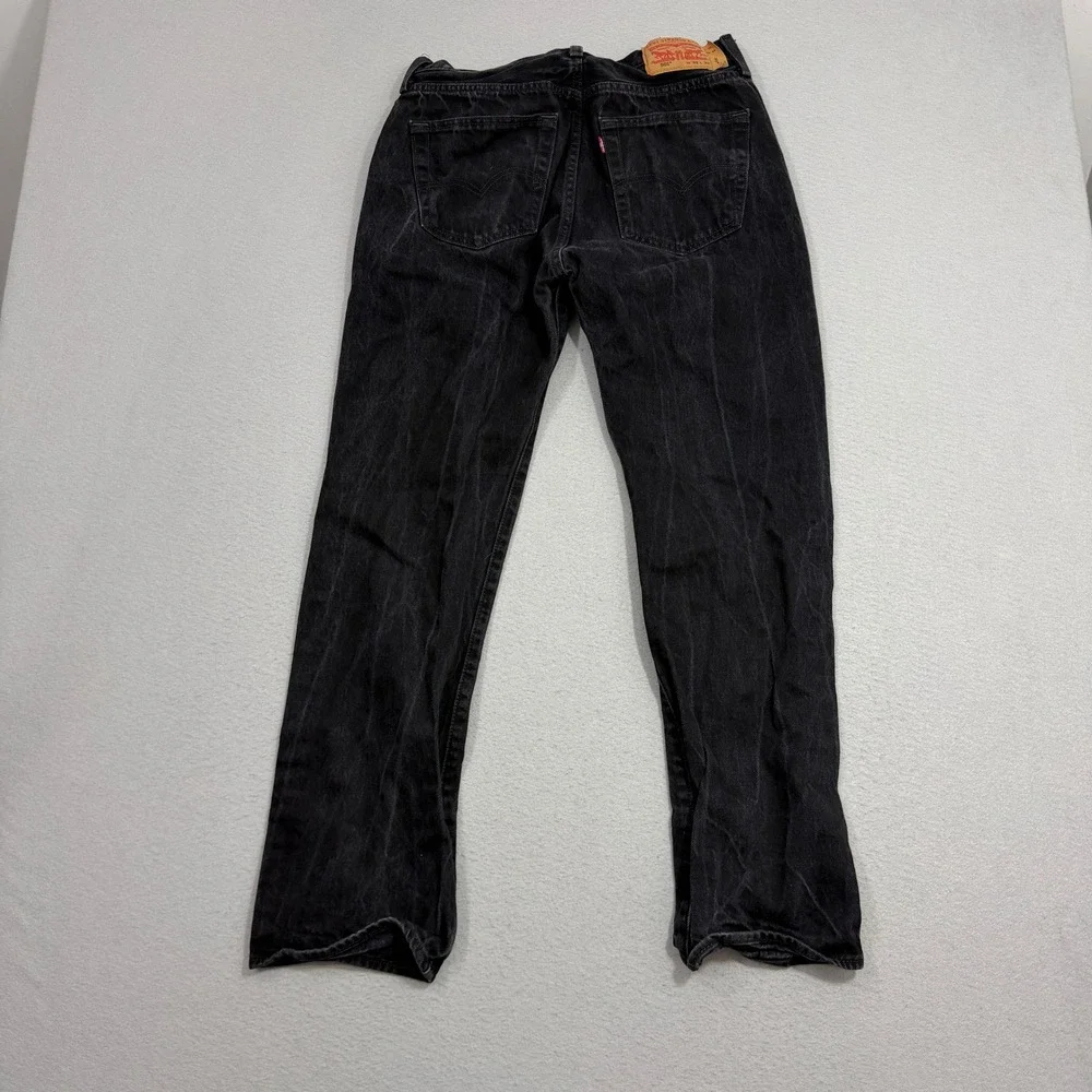 Levis 501xx Jeans Men's 33x32 Black Original Fit Button Fly Denim Western Rodeo